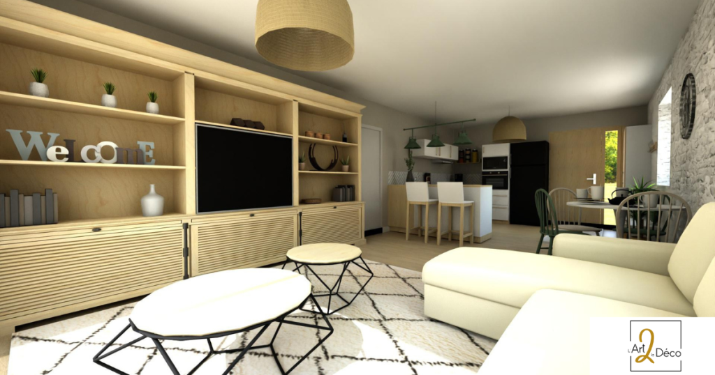 Ameublement salon - maison alpes de haute provence - L Art 2 la Deco - Decoratrice d interieur