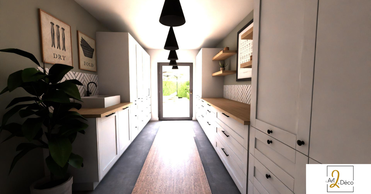 Buanderie - Amenagement et decoration d'une buanderie - L Art 2 la deco - Cyrielle Bieber decoratrice d interieur