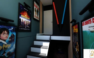 Cage d&rsquo;escalier Cinéma à Saint-Maximin la Sainte Baume