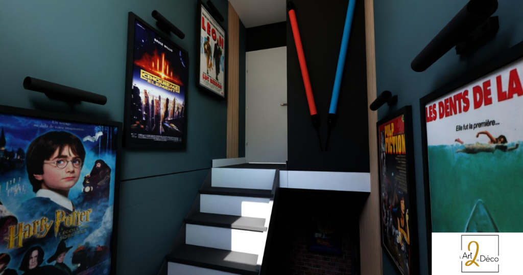 Decoration cage d escalier Saint Maximin la Sainte Baume - Decoration interieure - L A rt 2 la Deco - Cyrielle Bieber