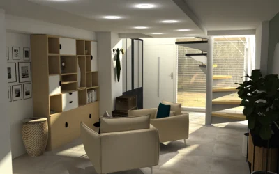 Salle de séjour à Oraison