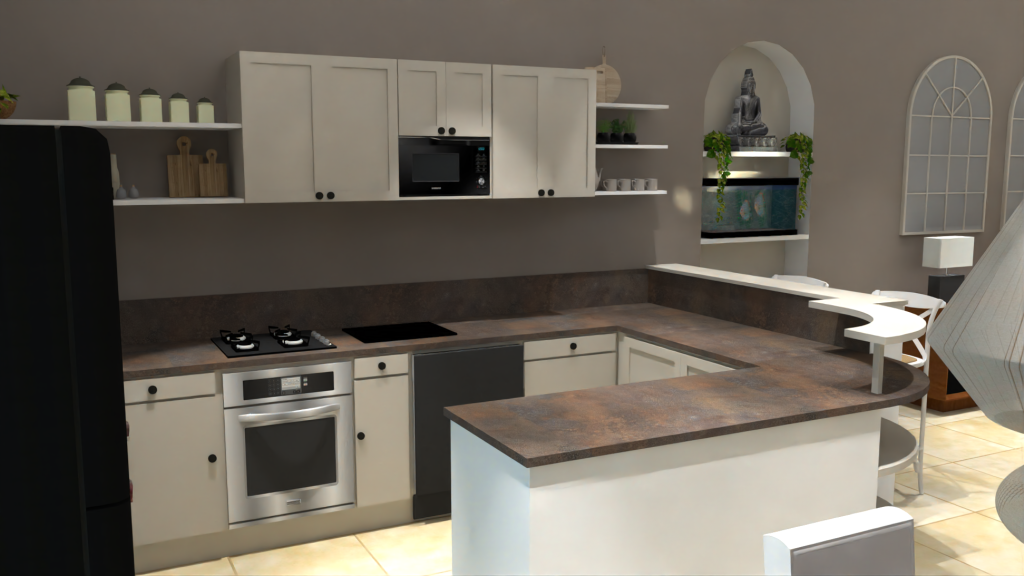 Plan de travail et meubles cuisine - L Art 2 la Deco - Cyrielle Bieber - decoratrice d interieur digne les bains