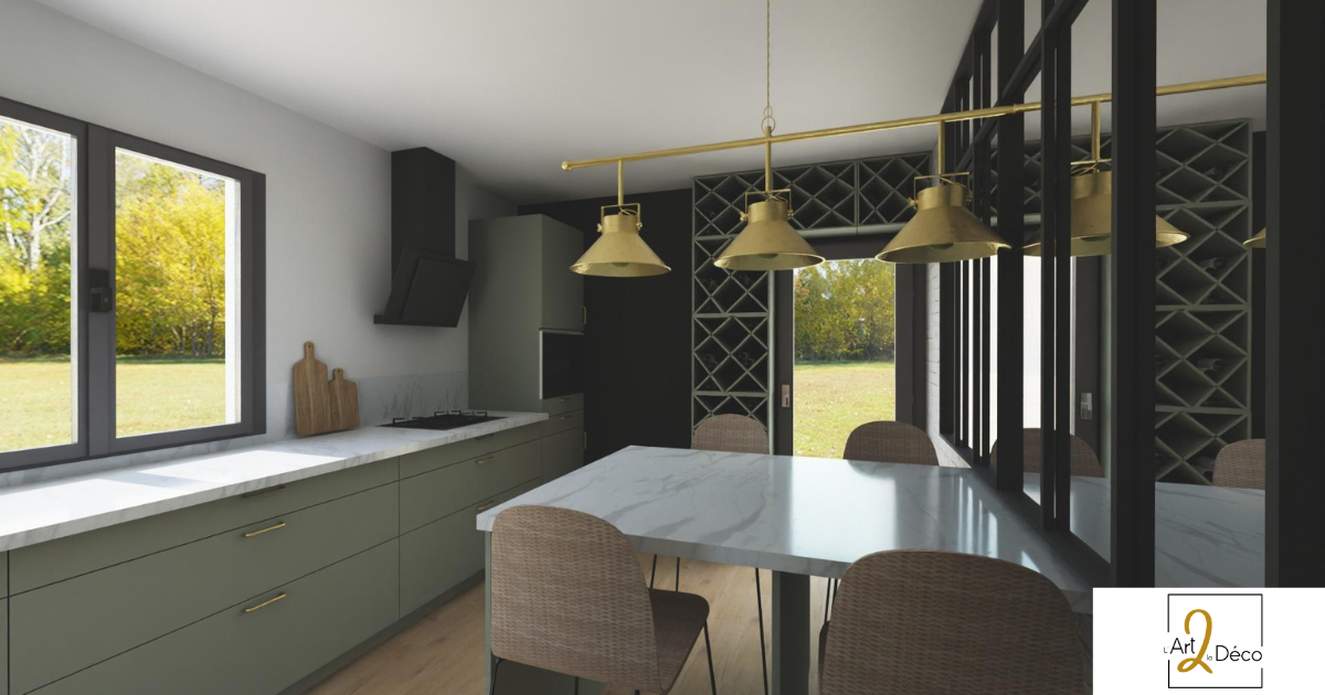 Table a manger - Amenager et decorer une cuisine - L Art 2 la deco- Cyrielle Bieber decoratrice d interieur