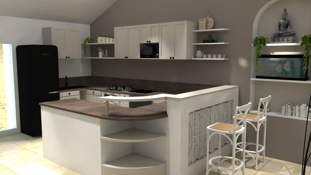 amenagement cuisine - L Art 2 la Deco - Cyrielle Bieber - decoratrice d interieur digne les bains